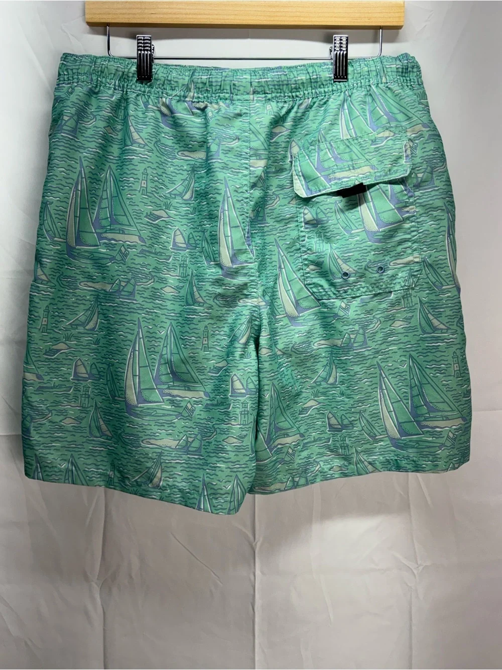 Vineyard Vines Mint Green Sailboat Board Shorts